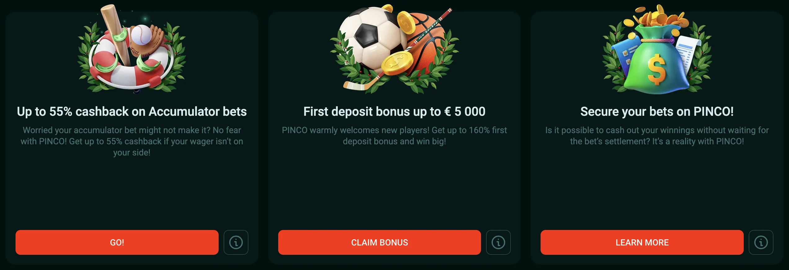 pinco betting bonus